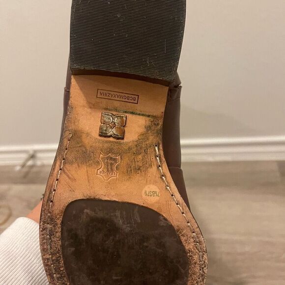 BCBG MaxAzria brown leather over the boots - Picture 16 of 16